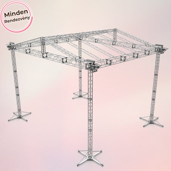 Global truss quadsys fényhíd elemek különböző méretben (20m) bérlés